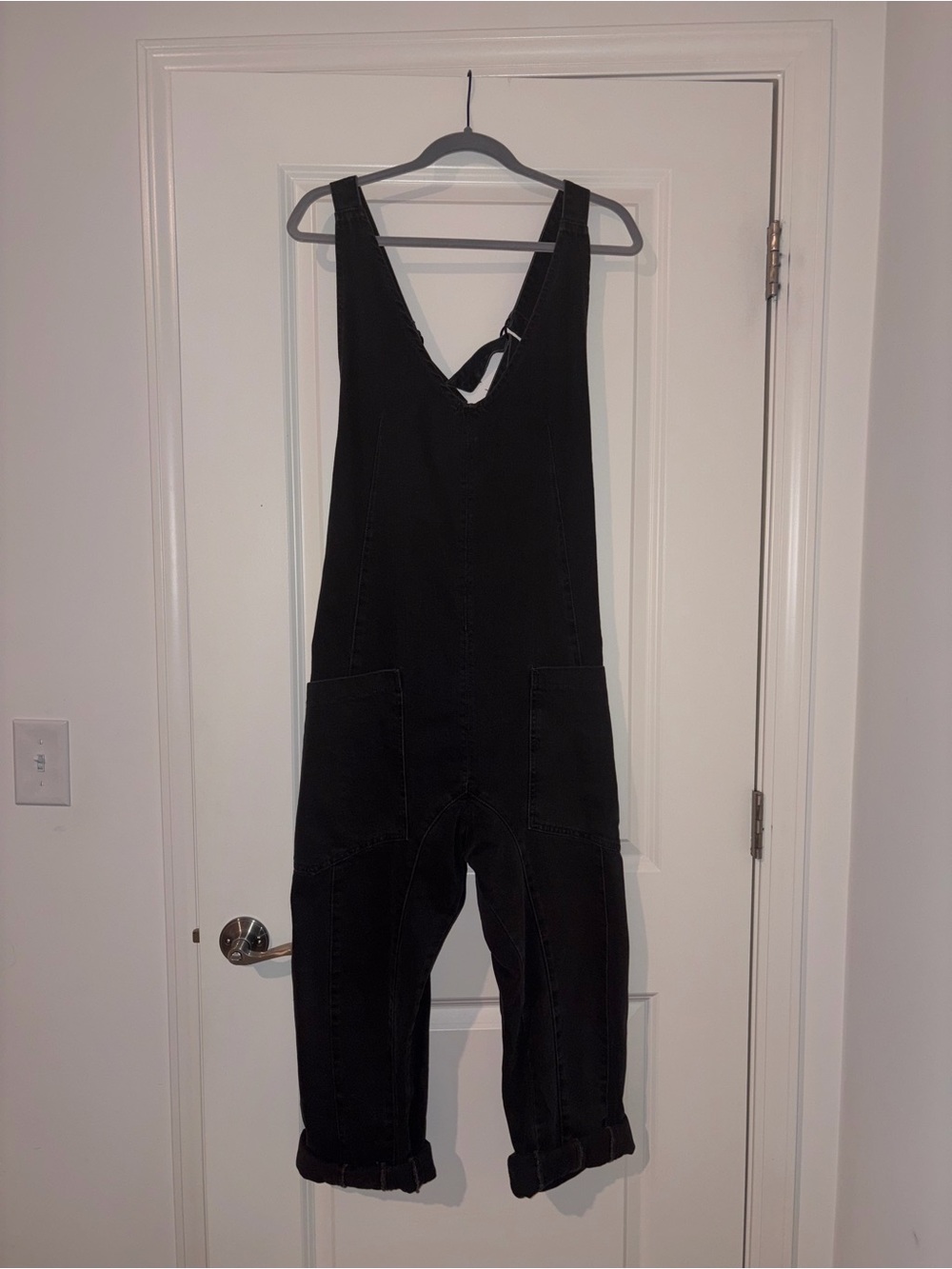 Free People We The Free High Roller Jumpsuit - Black